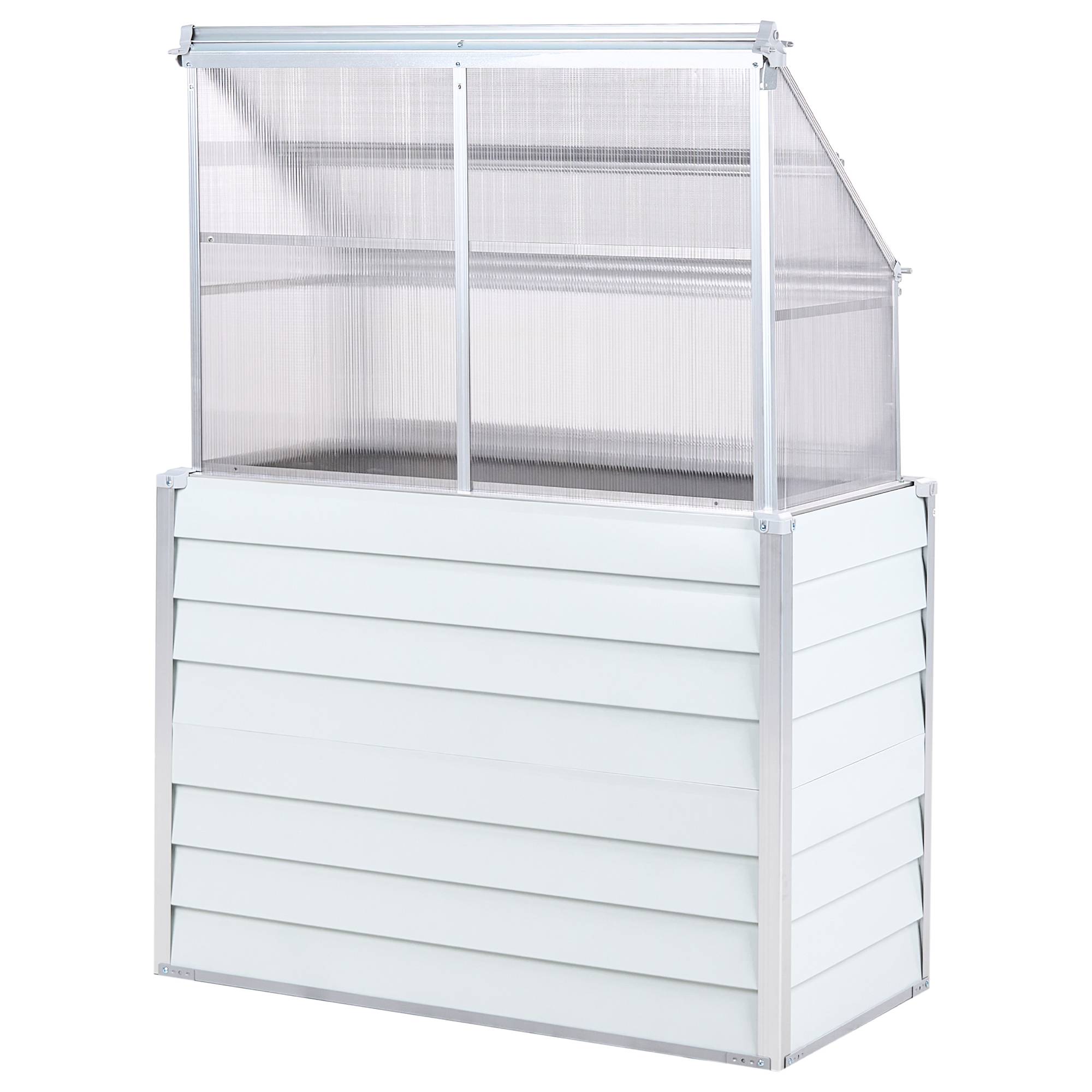 Beliani - Serre de balcon Aluminium Blanc cassé NOVOLI - 120x62x166- Beliani - Image 7
