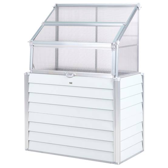 Beliani - Serre de balcon Aluminium Blanc cassé NOVOLI - 120x62x166- Beliani - Image 2