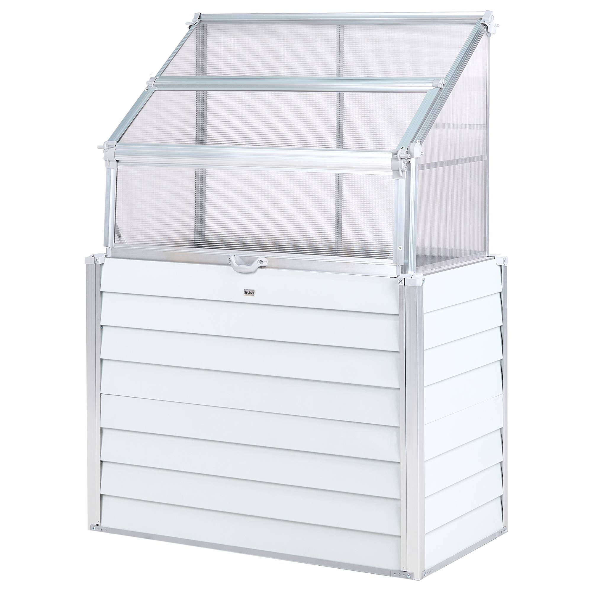 Beliani - Serre de balcon Aluminium Blanc cassé NOVOLI - 120x62x166- Beliani - Image 2
