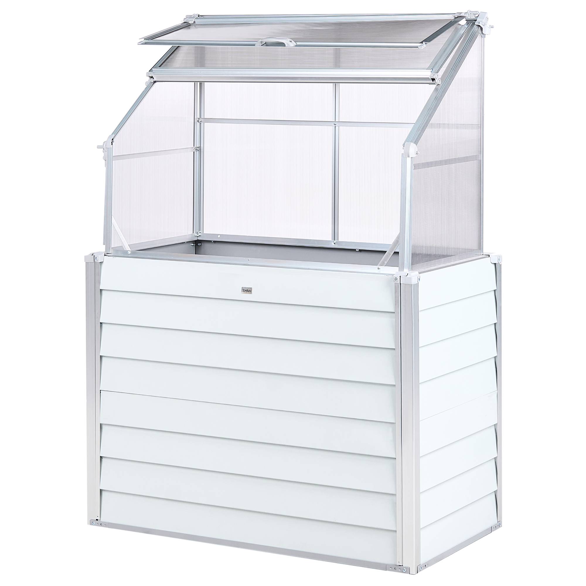 Beliani - Serre de balcon Aluminium Blanc cassé NOVOLI - 120x62x166- Beliani - Image 4