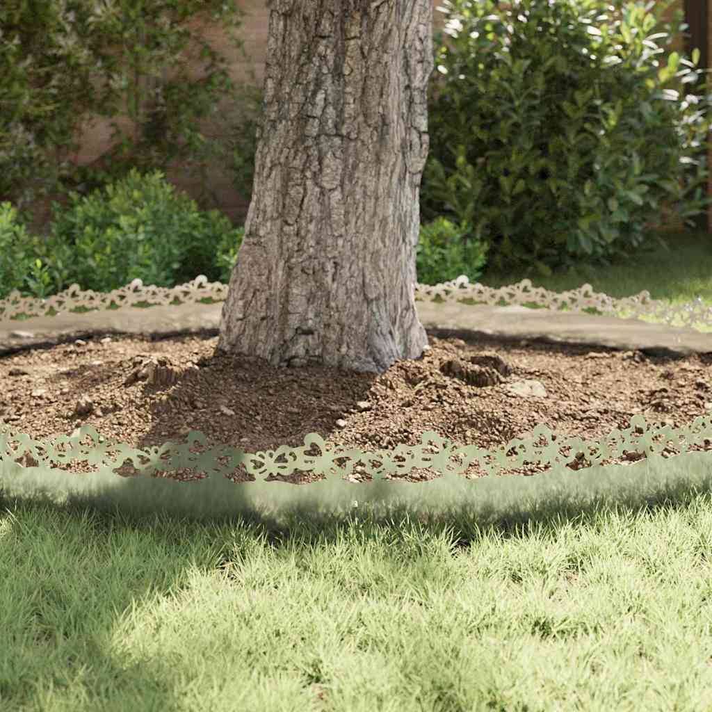 Lot 30 bordures jardin acier galvanisé aménagement massifs 103x22cm argent - ComfortXL Outdoor Living - Image 5