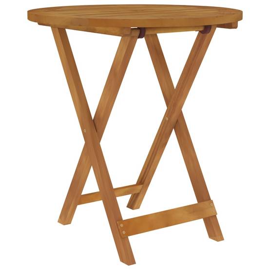 Ensemble de 3 pcs table de jardin et chaises pliable - mobilier de jardin Bois d'acacia solide-JU2588 - Image 1