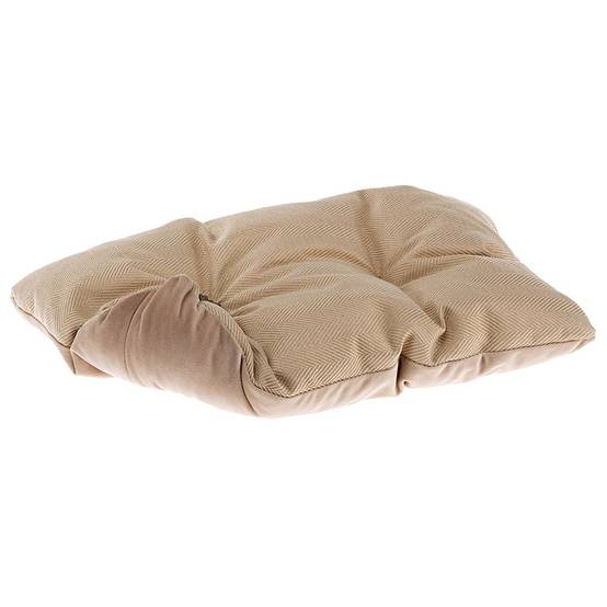 Ferplast - Lit Chiens et Chats Couchage CHESTER 60, avec Coussin Double-face, Tweed et Velours, Lavable, Beige - Imagen 6