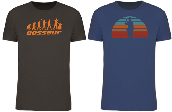 Lot de 2 t-shirt de travail BOSSEUR Evo Taupe - 12230-004