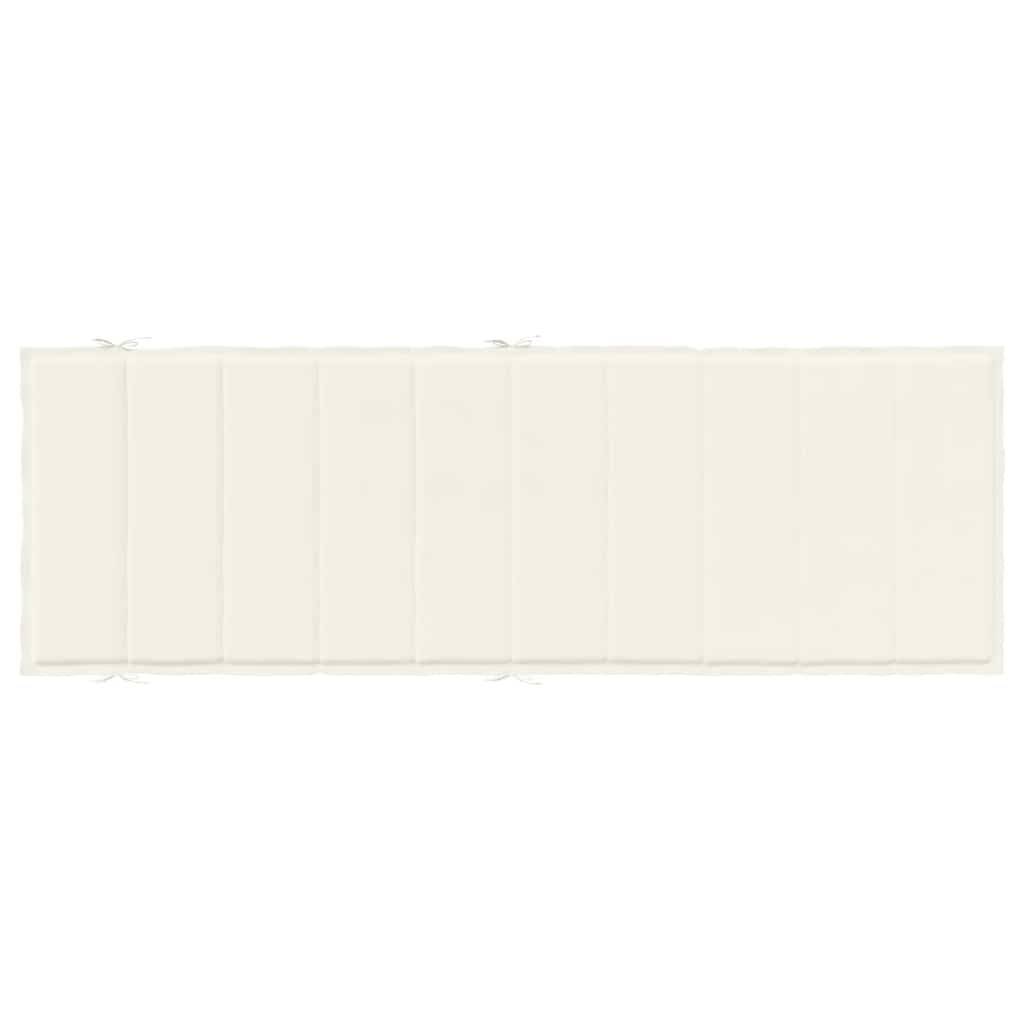 PANGIVO - Coussin de chaise longue polyester crème mélangé 186 x 58 x 4 cm - PANGIVO - Image 6