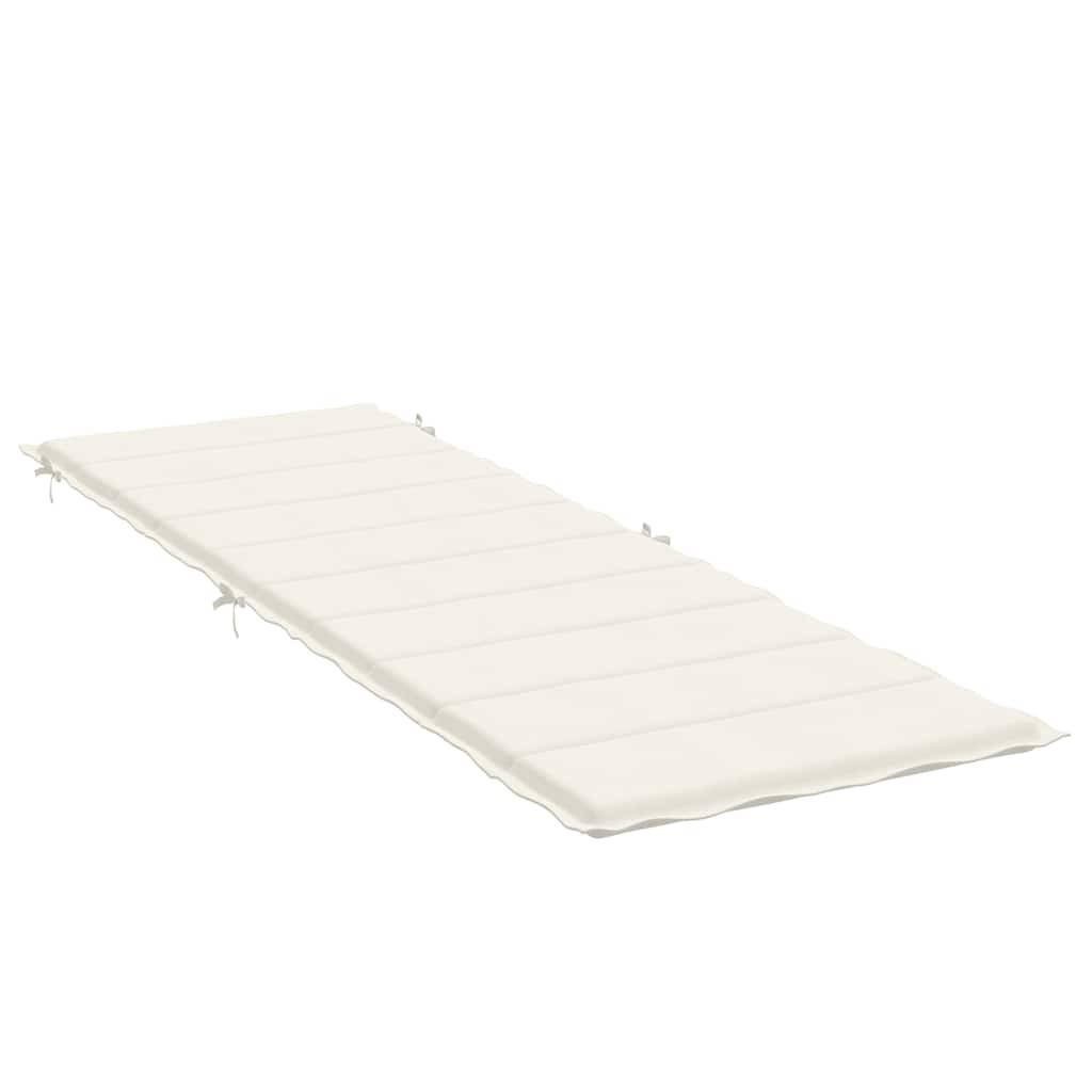 PANGIVO - Coussin de chaise longue polyester crème mélangé 186 x 58 x 4 cm - PANGIVO - Image 4