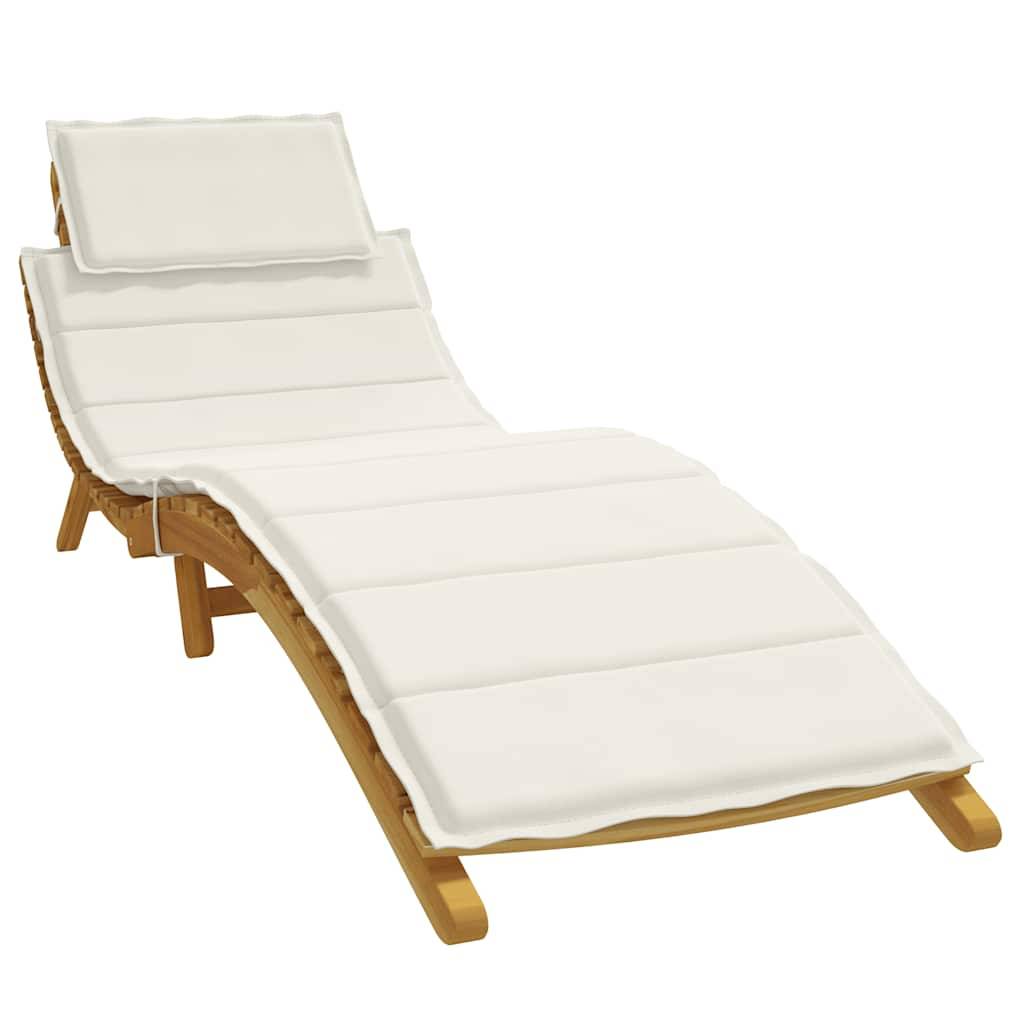 PANGIVO - Coussin de chaise longue polyester crème mélangé 186 x 58 x 4 cm - PANGIVO - Image 1