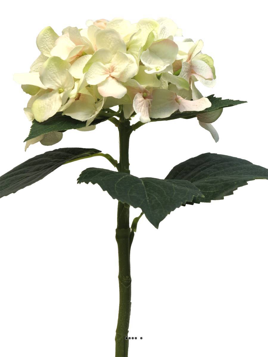 Artificielles - Hortensia artificiel en branche, H 48 cm Champagne - BEST - couleur: Sable - Imagen 2
