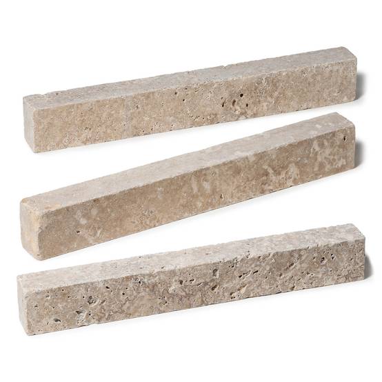 Bordure de jardin Travertin Beige Mix 50x7x5 cm (lot de 15 bordures soit 7,5 mètres) - RO'MA NATURE - Image 3