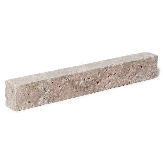 Bordure de jardin Travertin Beige Mix 50x7x5 cm (lot de 15 bordures soit 7,5 mètres) - RO'MA NATURE - Image 2