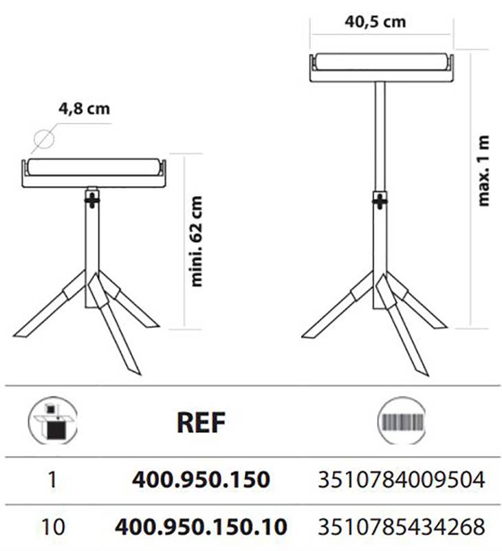Servante d'atelier à rouleau SER.00400 - LEMAN - 400950150 - Image 2