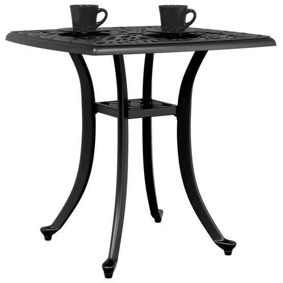 Table de jardin aluminium coulé noir 53 x 53 x 53 cm, Poids :4.55kg - PANGIVO - Image 4