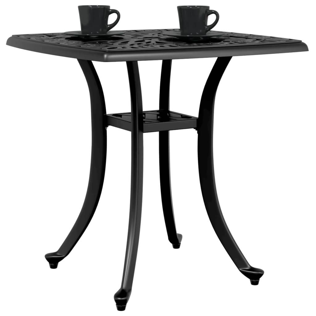 Table de jardin aluminium coulé noir 53 x 53 x 53 cm, Poids :4.55kg - PANGIVO - Image 4