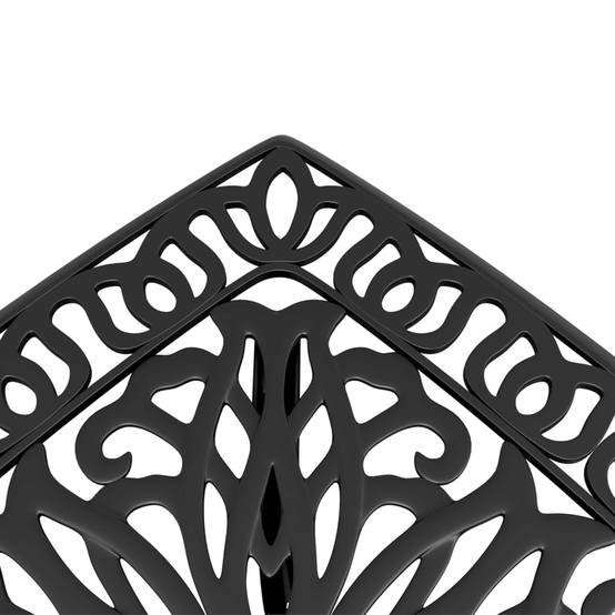 Table de jardin aluminium coulé noir 53 x 53 x 53 cm, Poids :4.55kg - PANGIVO - Image 9