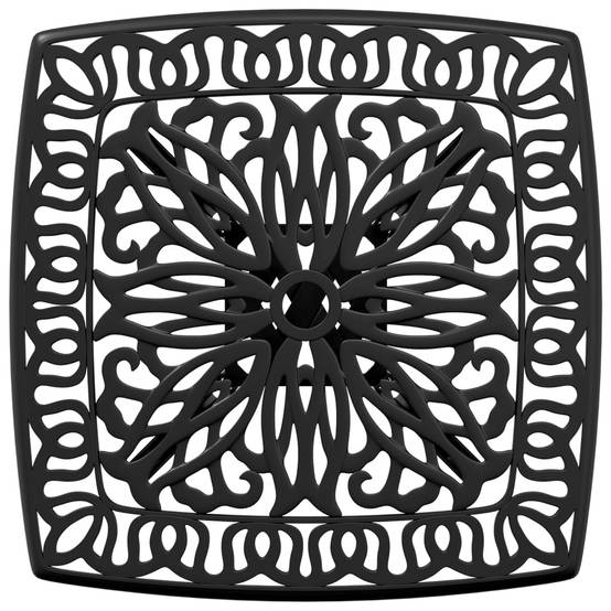 Table de jardin aluminium coulé noir 53 x 53 x 53 cm, Poids :4.55kg - PANGIVO - Image 8