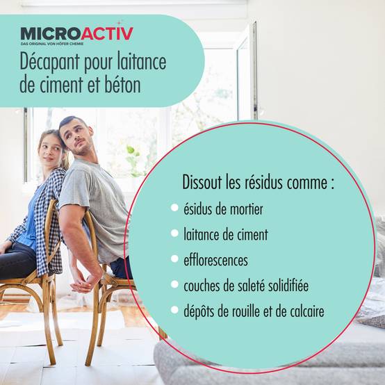 1 L de Microactiv® nettoyant pour voile de ciment et béton en bouteille x 1 - Image 7