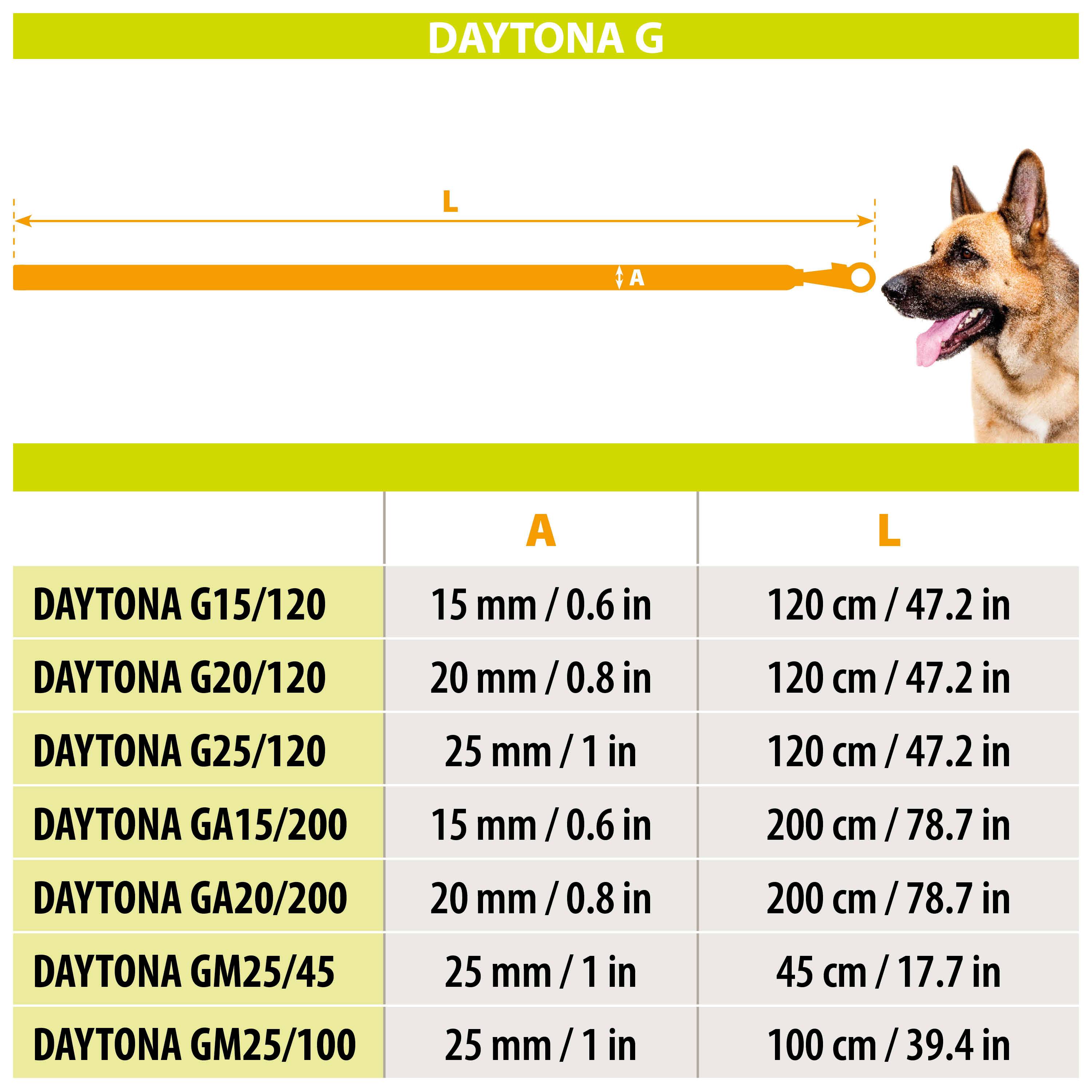 Ferplast - Ferplast laisse pour chien DAYTONA, Laisse courte en nylon pour chiens de taille moyenne/grande, 45 cm, avec poignée rembourrée confortable et - Imagen 2