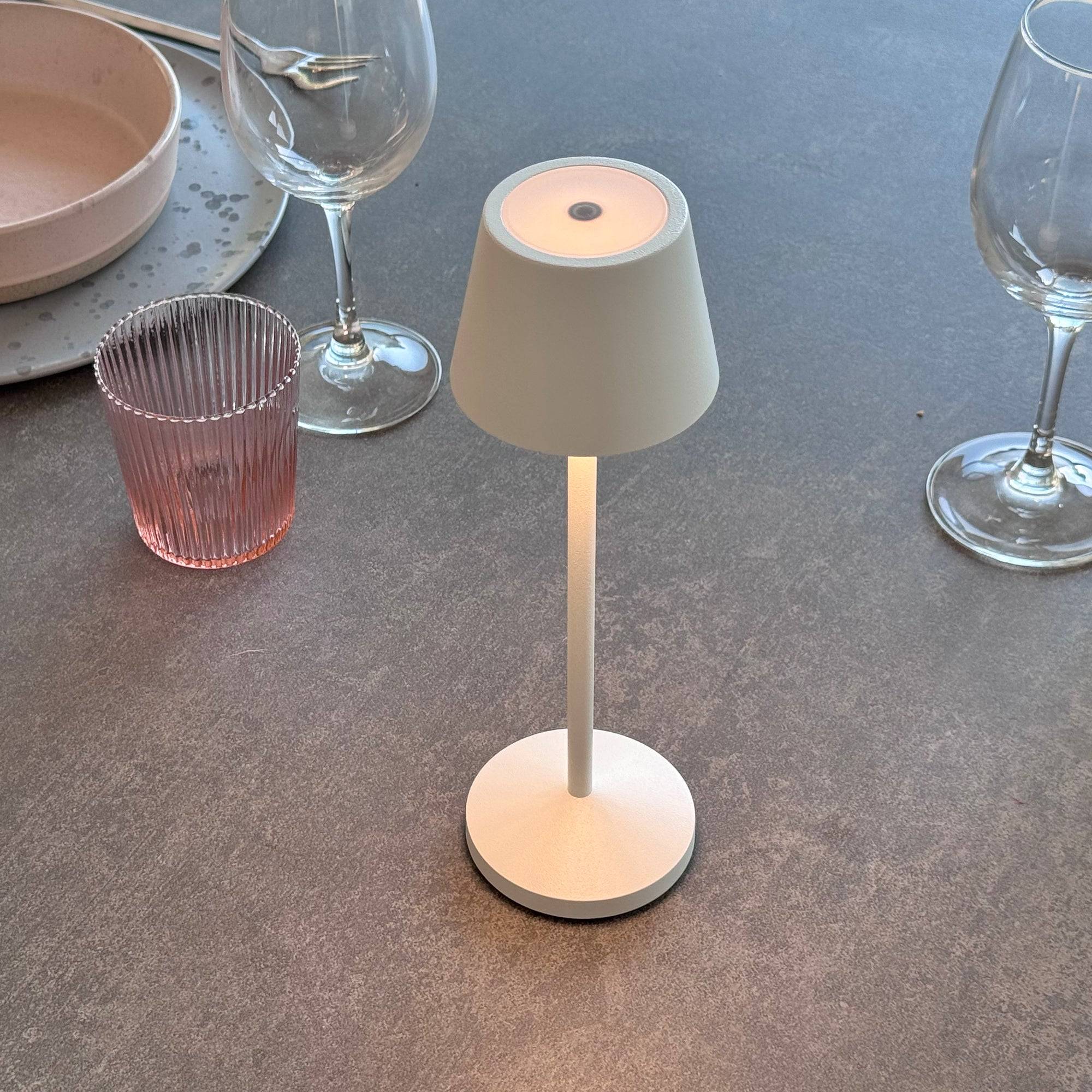 Lumisky - Lampe de table sans fil EMILY Blanc H25cm - Imagen 5
