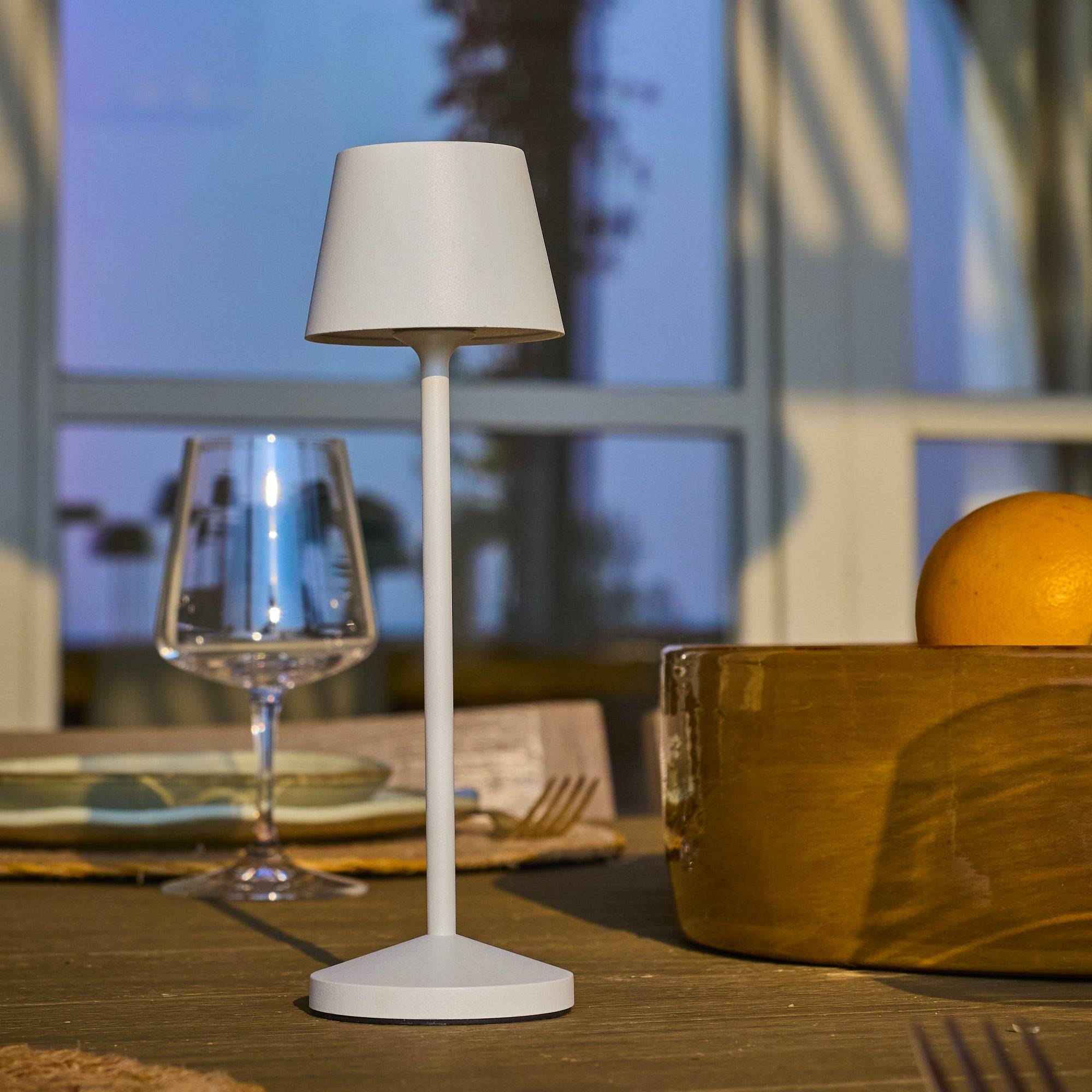 Lumisky - Lampe de table sans fil EMILY Blanc H25cm - Imagen 3
