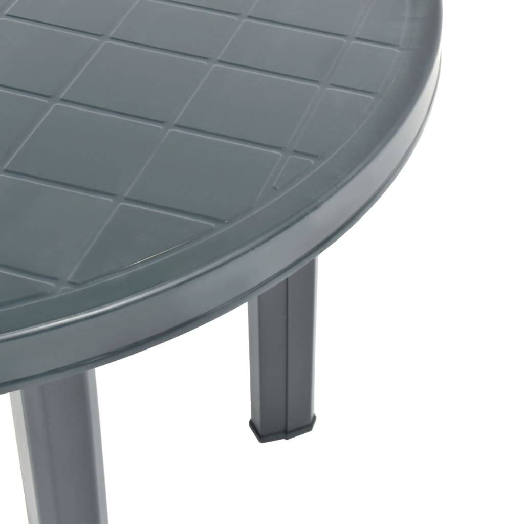 Maison Chic - Table de jardin - Table Extérieure - Table De Patio Vert 89 cm Plastique - Image 3