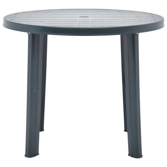 Maison Chic - Table de jardin - Table Extérieure - Table De Patio Vert 89 cm Plastique - Image 1