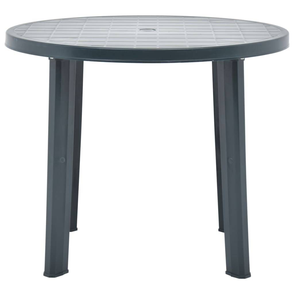 Maison Chic - Table de jardin - Table Extérieure - Table De Patio Vert 89 cm Plastique - Image 1