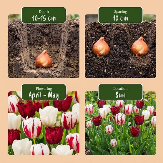 La Green Touch - Tulipe triomphe Dutch Design - 15 bulbes - calibre 11/12 - Image 4