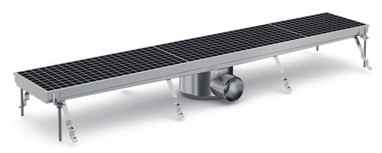 Combisteel - Caniveau de Sol Professionnel 1144 - Sortie Horizontale - Combisteel - Image 1
