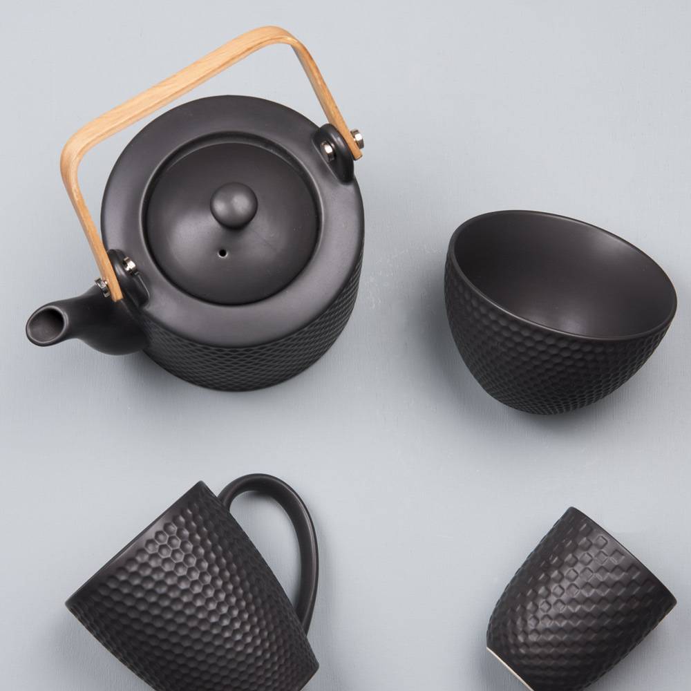 Table Passion - Coffret théière Snow black mat 0,8 l (1 modèle aléatoire) - Imagen 4