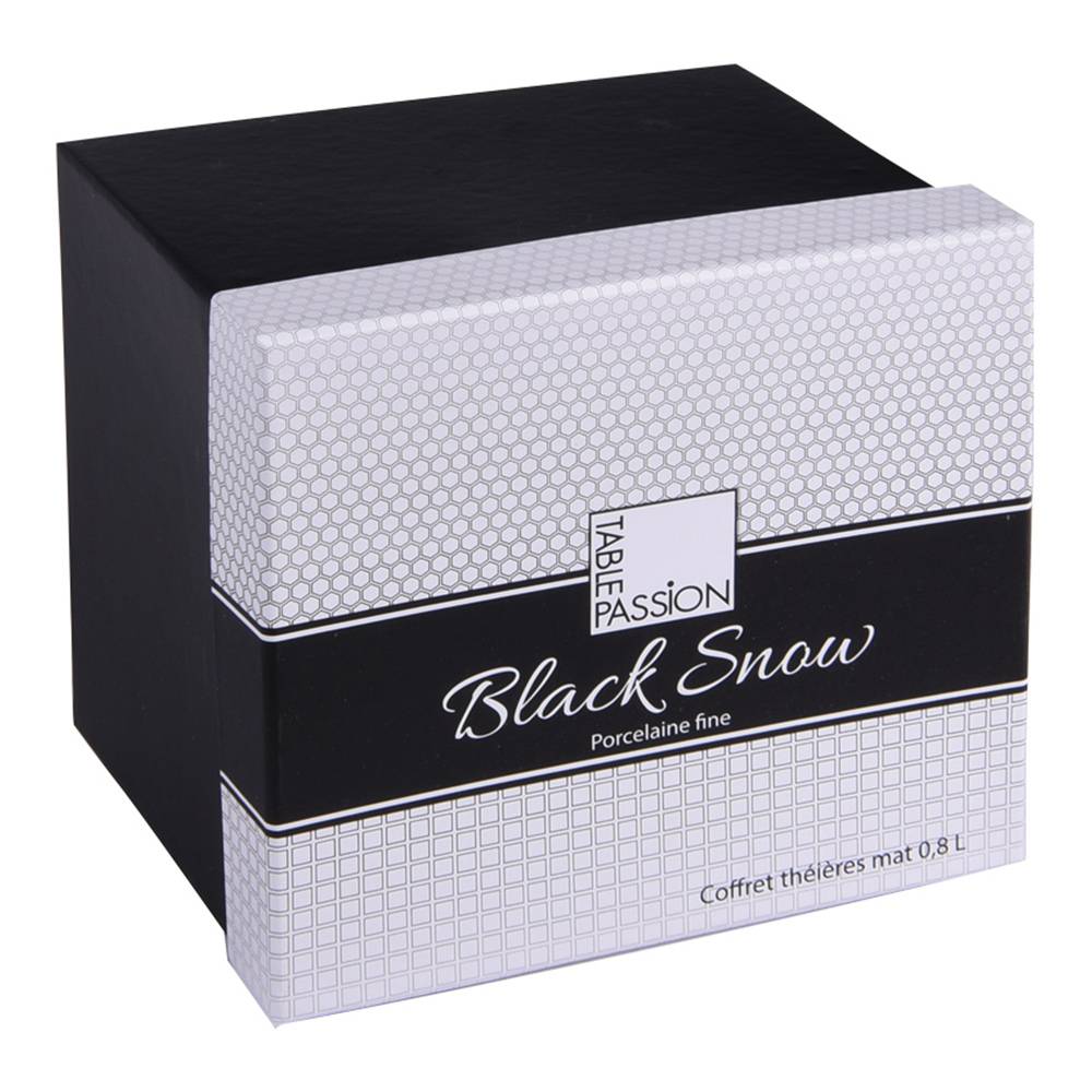 Table Passion - Coffret théière Snow black mat 0,8 l (1 modèle aléatoire) - Imagen 2