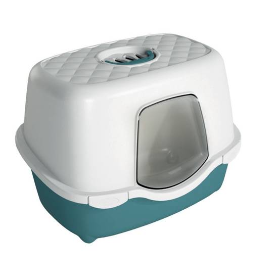 animallparadise - Maison de toilette allongée verte 56 x 39 x H 39 cm pour chat - Image 2
