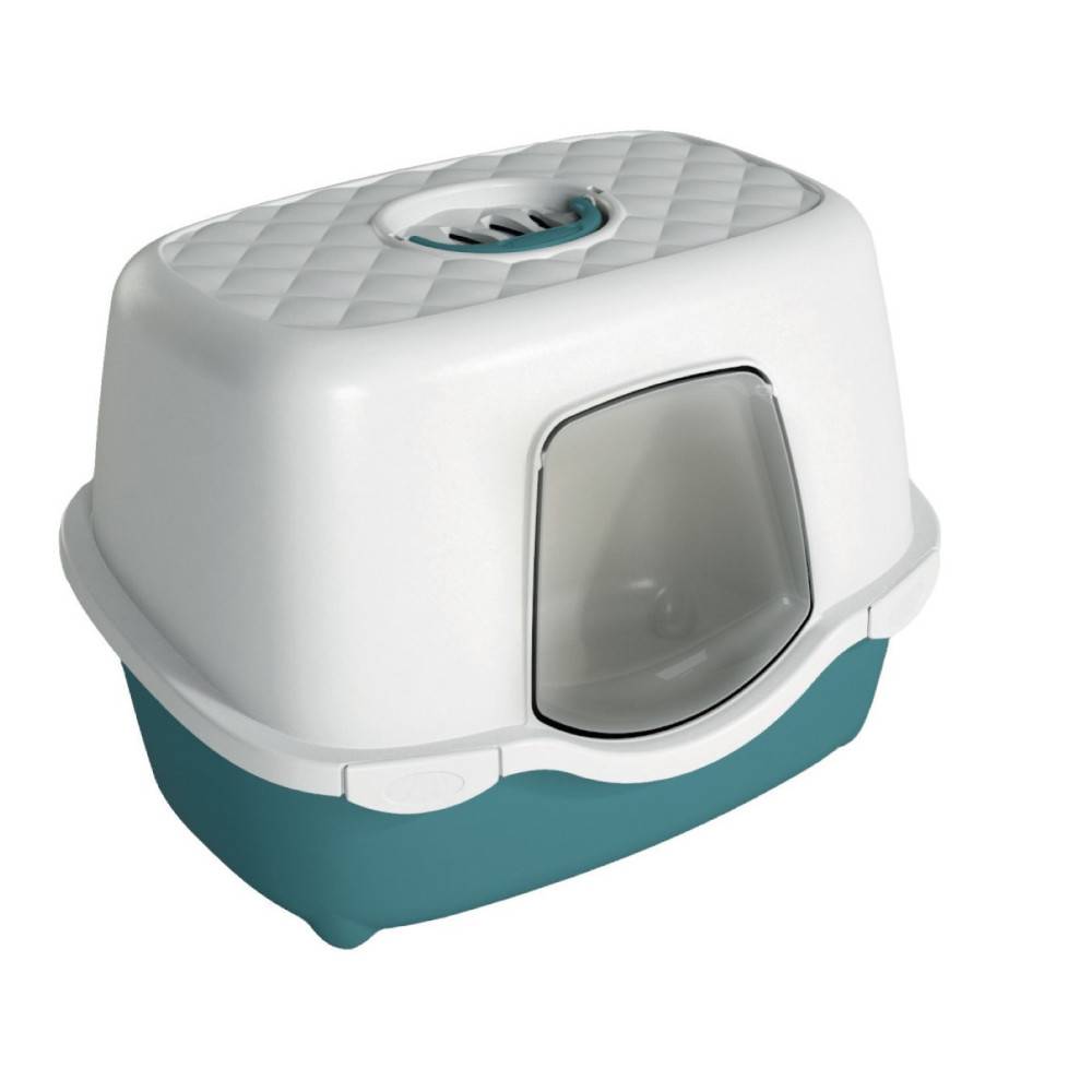 animallparadise - Maison de toilette allongée verte 56 x 39 x H 39 cm pour chat - Imagen 2
