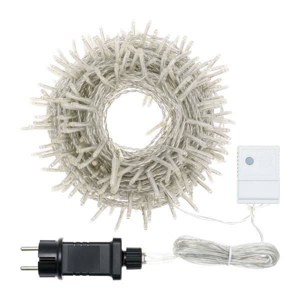 Lotti - Guirlande lumineuse 25M 360 miniLED blanc chaud 8 jeux de lumière câble transparent Lotti - Imagen 3