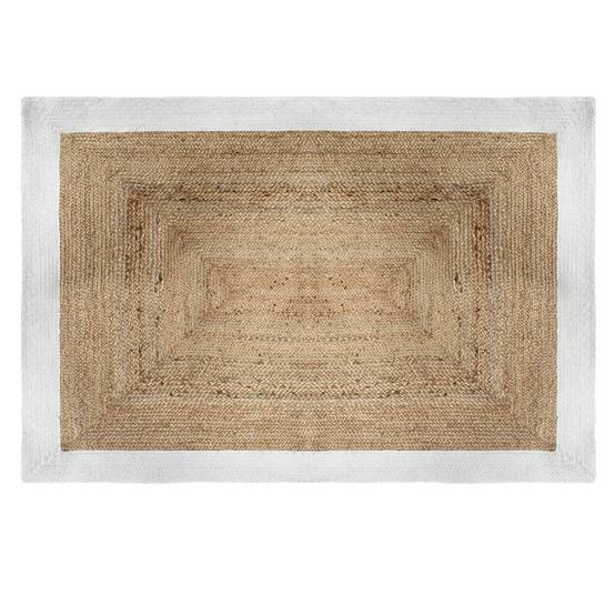 Atmosphera - Tapis "Kahi" en jute bord blanc 120x170cm - Atmosphera Créateur d'intérieur - Image 2