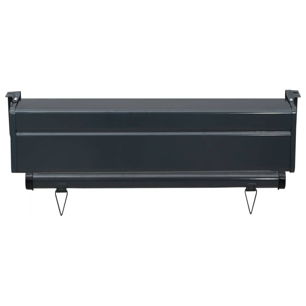 Helloshop26 - Auvent paravent store brise-vue latéral rétractable de patio jardin terrasse balcon protection visuelle écran 60 x 250 cm gris - Imagen 6