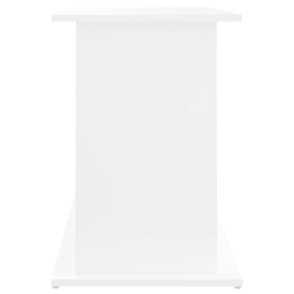 Meuble Aquarium Bois Ingénierie avec Rangement 6 Portes pour Salon 101x41x58 cm Blanc - ComfortXL Outdoor Living - Image 7
