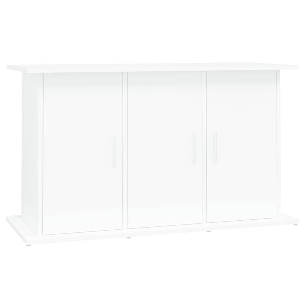 Meuble Aquarium Bois Ingénierie avec Rangement 6 Portes pour Salon 101x41x58 cm Blanc - ComfortXL Outdoor Living - Image 2