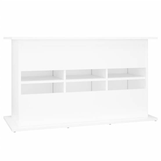 Meuble Aquarium Bois Ingénierie avec Rangement 6 Portes pour Salon 101x41x58 cm Blanc - ComfortXL Outdoor Living - Image 8