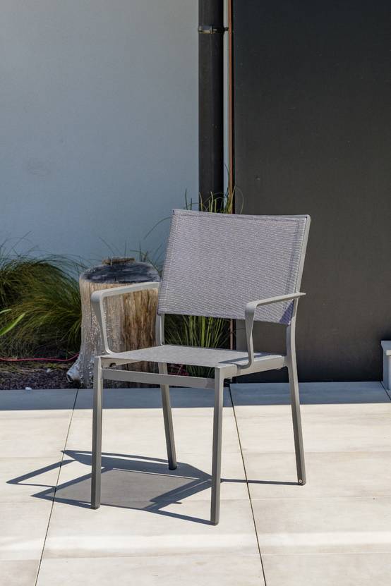 Dcb Garden - Ensemble repas de jardin 8 places en aluminium - Gris anthracite - STOCKHOLM - Image 7