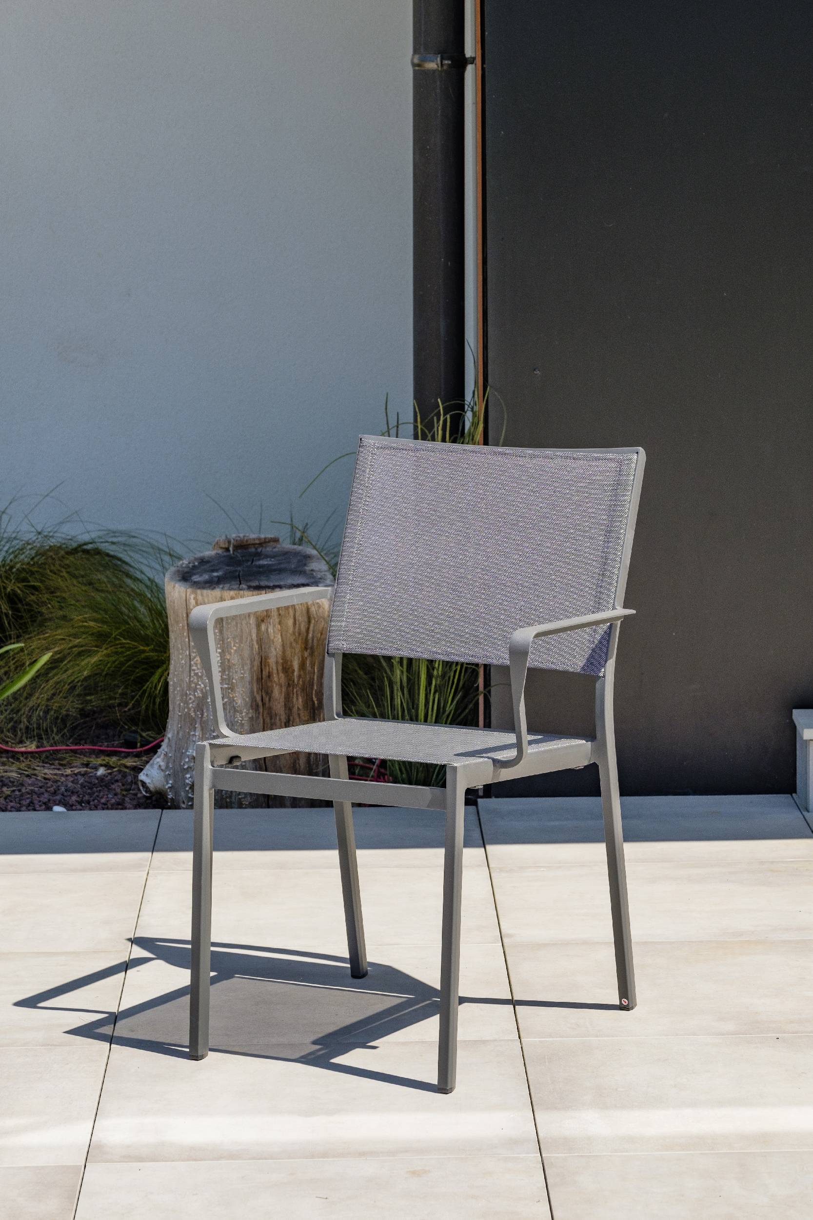 Dcb Garden - Ensemble repas de jardin 8 places en aluminium  - Gris anthracite - STOCKHOLM - Image 7