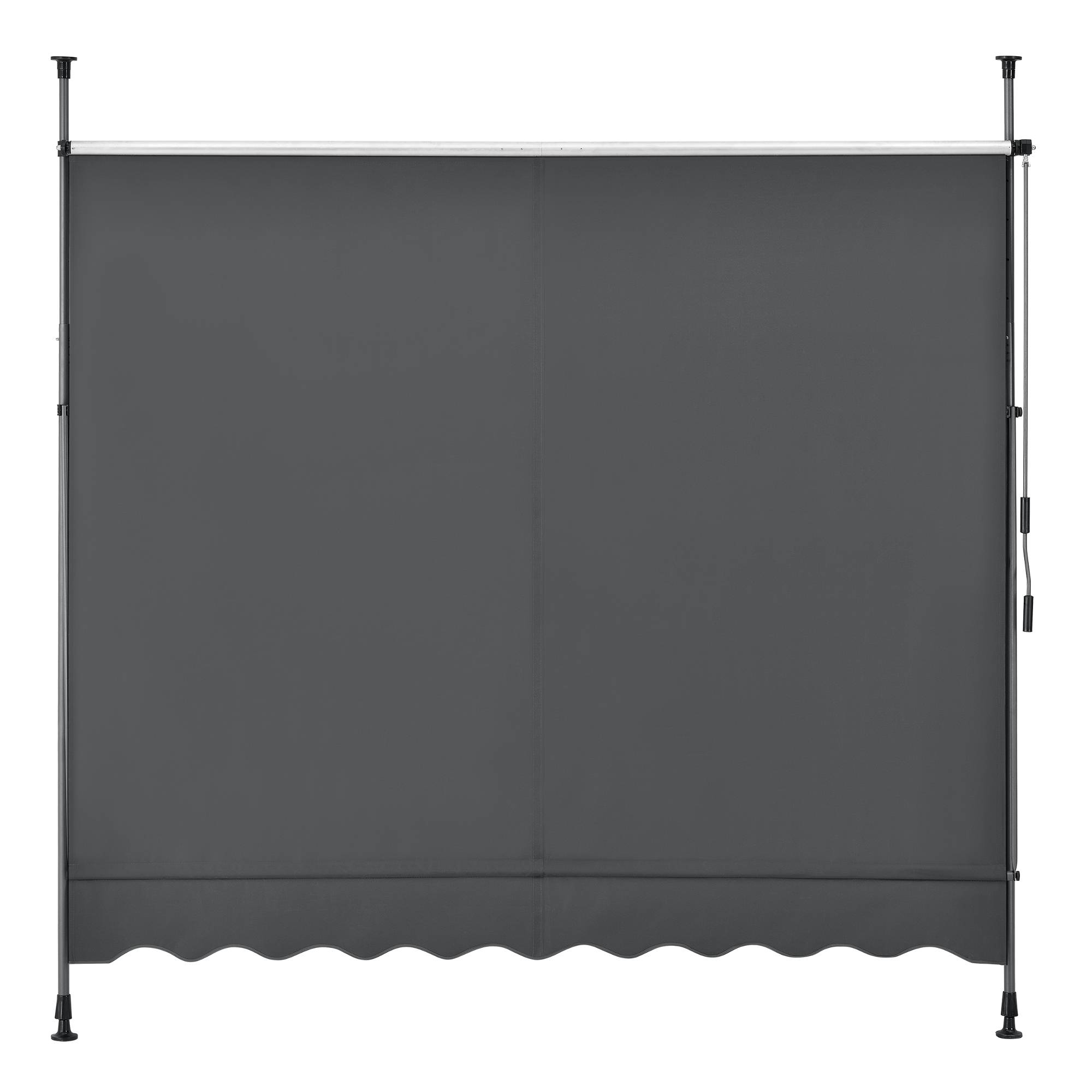Pro.Tec - Store Banne Manuel Auvent Téléscopique 400 x 120 x 220-309 cm Gris [pro.tec] - Image 5