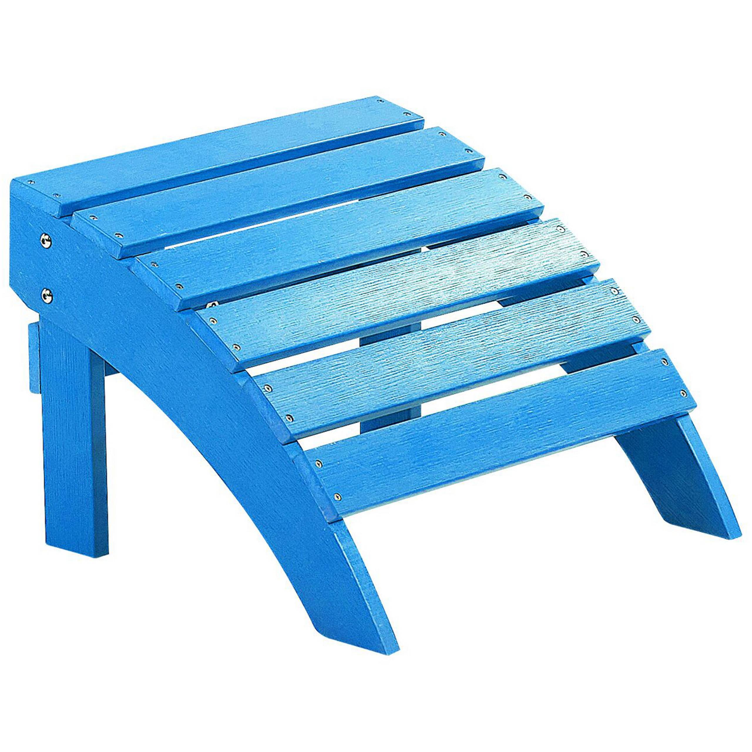 Beliani - Repose-pied Bois synthétique Bleu ADIRONDACK - Beliani - Imagen 2