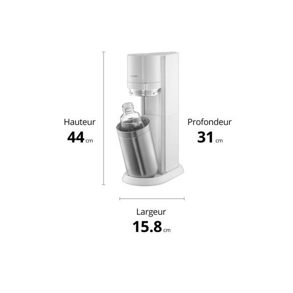 Machine à gazéifier l'eau + 2 bouteilles + 1 cylindre + 2 carafes DUOBICB Sodastream - Image 8