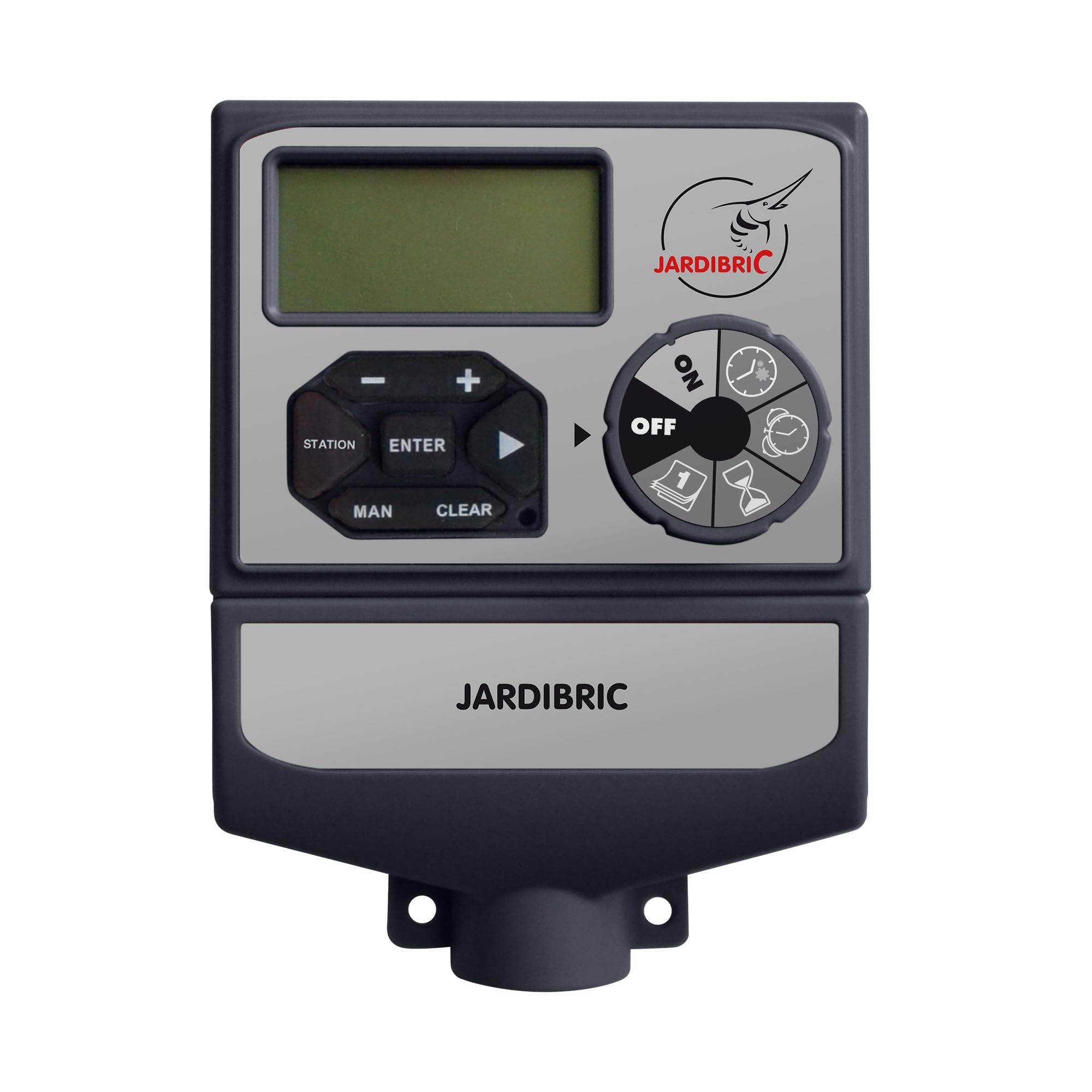 Jardibric - Jardibric - Programmateur Arrosage 24V 6 Voies - 2 Programmes Détecteur Pluie Relais Pompe Multi-Zones - Imagen 1