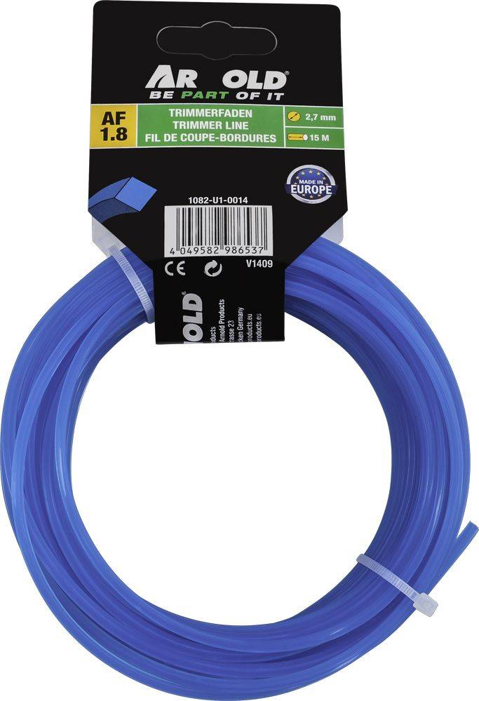 Arnold - Fil de coupe-bordure carré en nylon 2,7 mm × 15 m Arnold