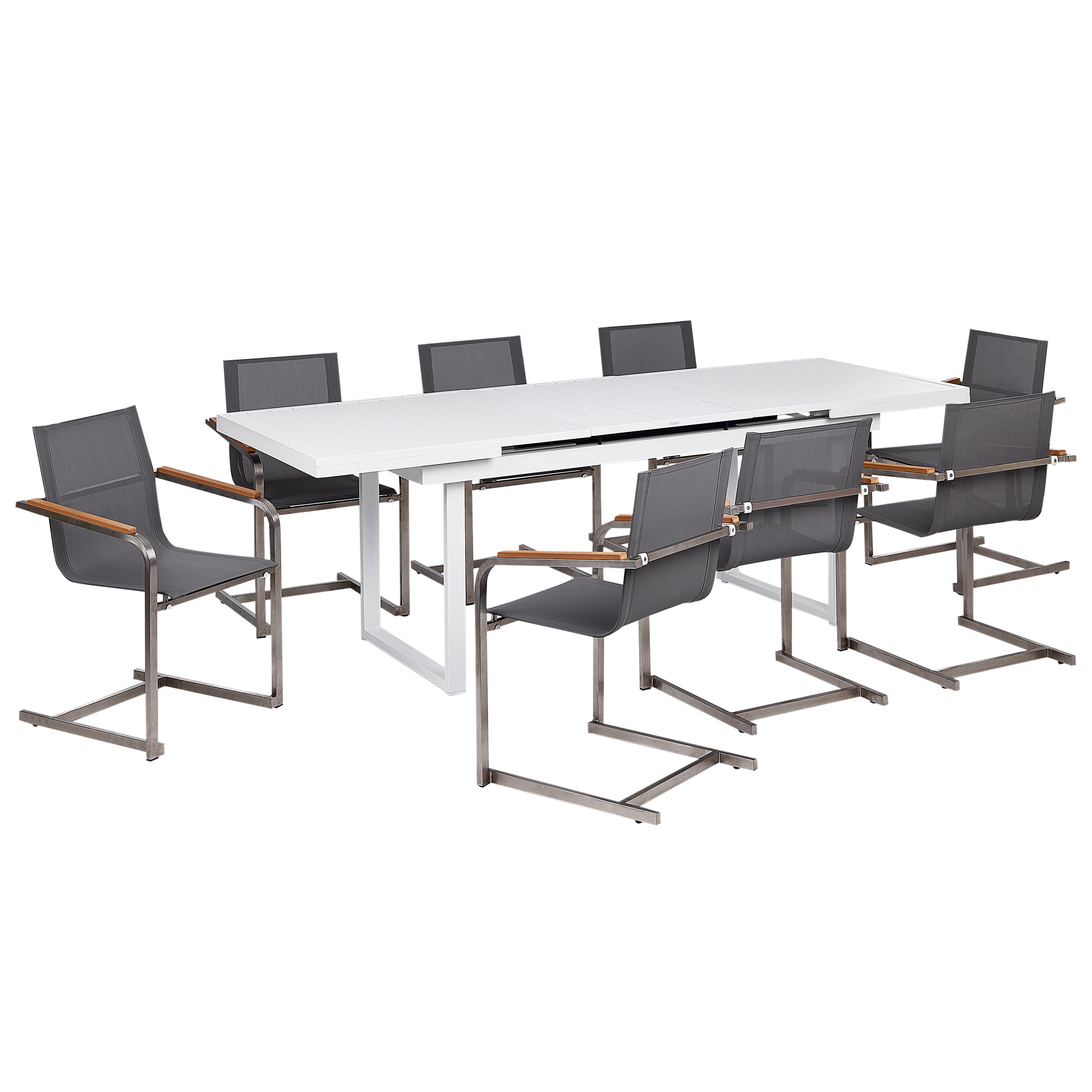 Beliani - Set de salle à manger Aluminium Gris VALCANETTO/COSOLETO Beliani - Imagen 1
