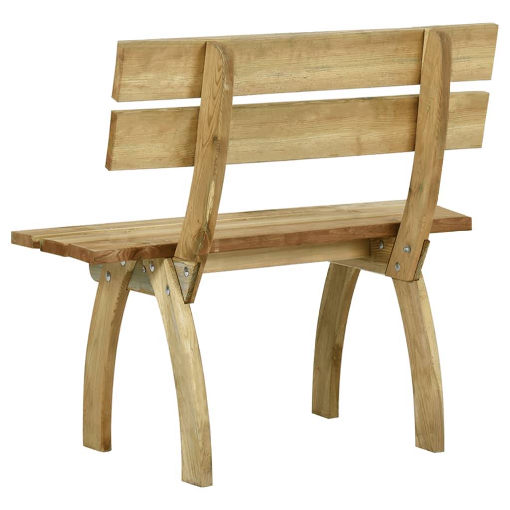 Maison Chic - Banc de jardin - Banc d'extérieur - Banquette 110 cm bois de pin imprégné - Imagen 4