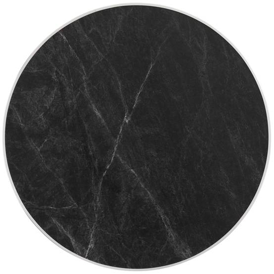 Oviala - Plateau de table contreplaqué revêtement stratifié marbre Noir/Argent Montmartre - Oviala - Image 2