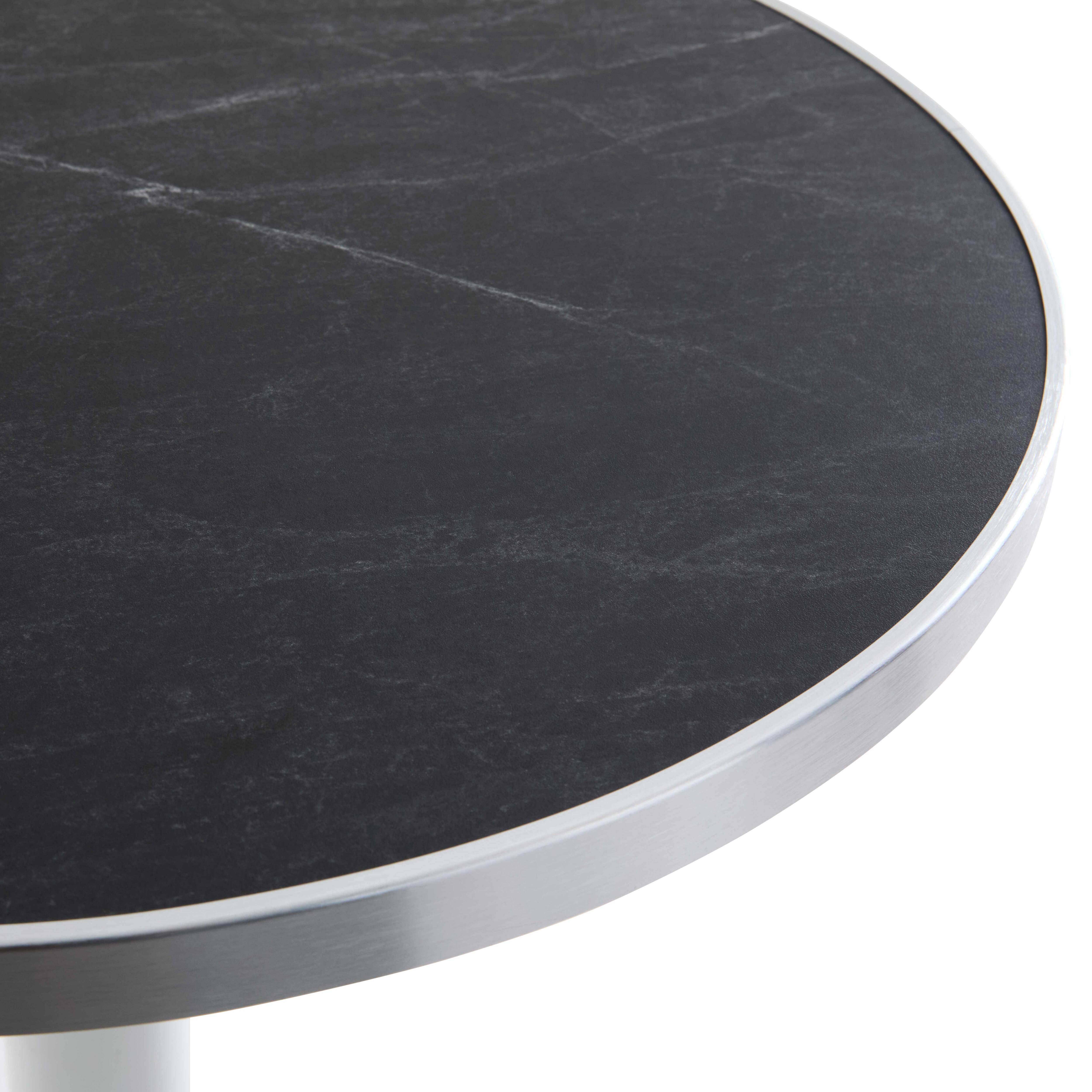 Oviala - Plateau de table contreplaqué revêtement stratifié marbre Noir/Argent Montmartre - Oviala - Image 4
