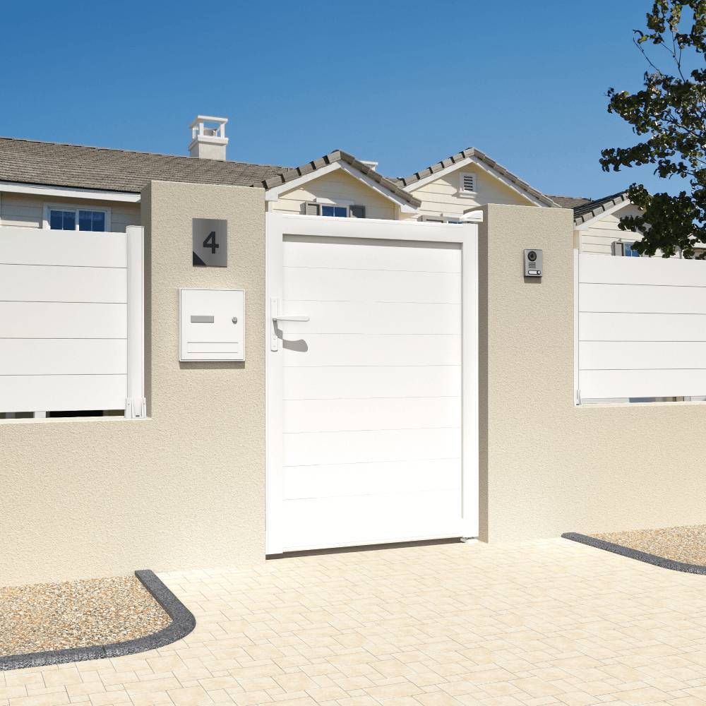 Intersun - Portillon plein L 1000 x H 1414 mm (Blanc) - INTERSUN - Imagen 2